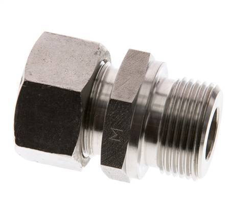 G 3/4'' Macho x 18L Acero inoxidable Anillo de corte recto 315 Barra DIN 2353