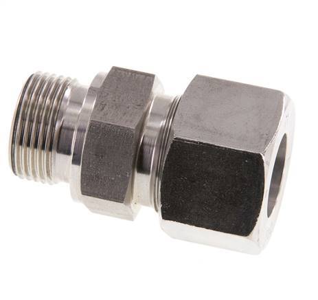 G 3/4'' Macho x 20S Anillo de corte recto de acero inoxidable 400 Bar DIN 2353