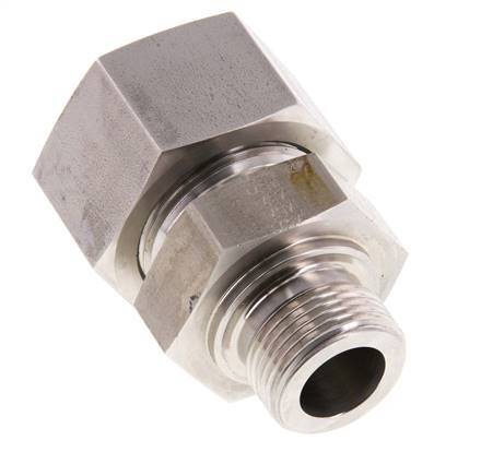 G 3/4'' Macho x 25S Anillo de corte recto de acero inoxidable 400 Bar DIN 2353