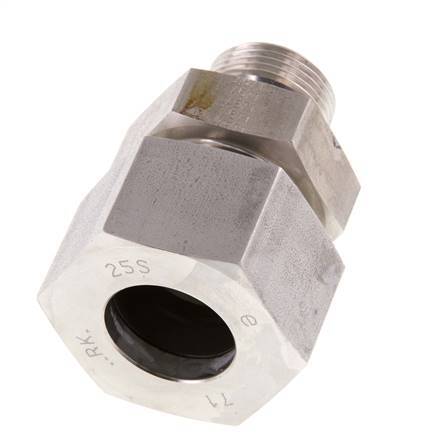 G 3/4'' Macho x 25S Anillo de corte recto de acero inoxidable 400 Bar DIN 2353