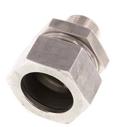 G 3/4'' Macho x 35L Anillo de corte recto de acero inoxidable 160 Bar DIN 2353