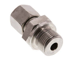 G 3/8'' Macho x 8L Acero inoxidable Anillo de corte recto 315 Barra DIN 2353
