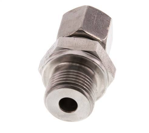 G 3/8'' Macho x 8L Acero inoxidable Anillo de corte recto 315 Barra DIN 2353