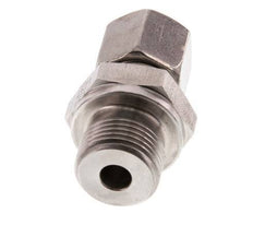 G 3/8'' Macho x 8L Acero inoxidable Anillo de corte recto 315 Barra DIN 2353