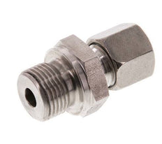 G 3/8'' Macho x 8L Acero inoxidable Anillo de corte recto 315 Barra DIN 2353