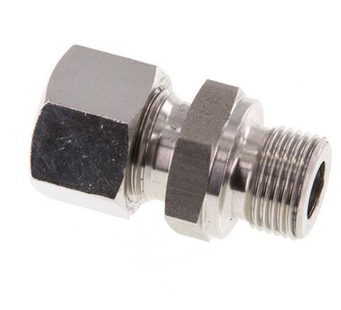 G 3/8'' Macho x 12L Acero inoxidable Anillo de corte recto 315 Barra DIN 2353
