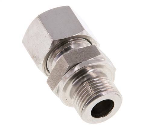 G 3/8'' Macho x 12L Acero inoxidable Anillo de corte recto 315 Barra DIN 2353