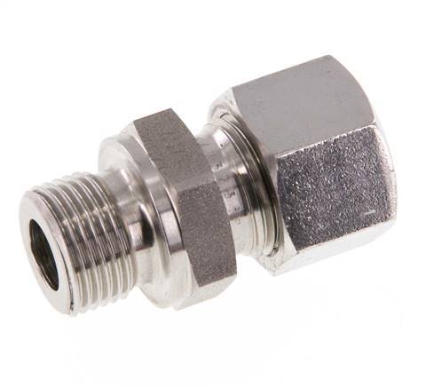 G 3/8'' Macho x 12L Acero inoxidable Anillo de corte recto 315 Barra DIN 2353