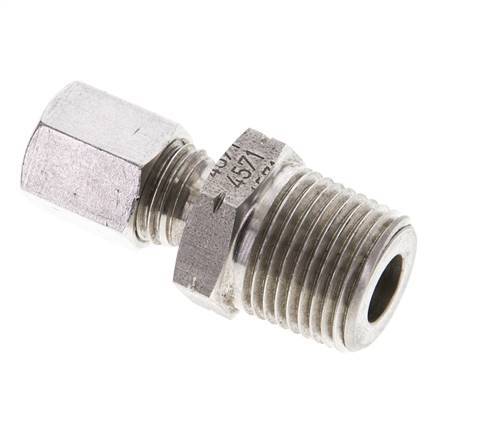 3/8'' NPT Male x 6L Stainless steel Straight Cutting Ring 315 Bar DIN 2353