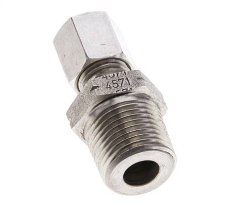 3/8'' NPT Male x 6L Stainless steel Straight Cutting Ring 315 Bar DIN 2353