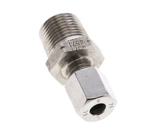 3/8'' NPT Male x 6L Stainless steel Straight Cutting Ring 315 Bar DIN 2353