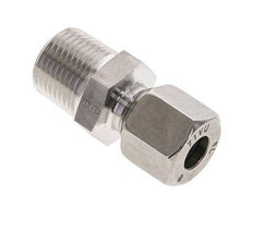 3/8'' NPT Macho x 8L Anillo de corte recto de acero inoxidable 315 Barra DIN 2353
