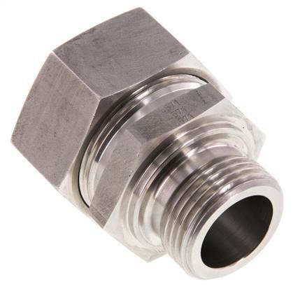 G 1'' Macho x 35L Anillo de corte recto de acero inoxidable 160 Bar DIN 2353