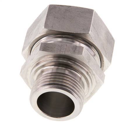 G 1'' Macho x 35L Anillo de corte recto de acero inoxidable 160 Bar DIN 2353