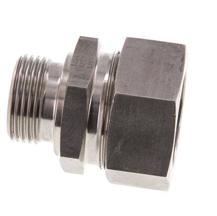 G 1'' Macho x 35L Anillo de corte recto de acero inoxidable 160 Bar DIN 2353