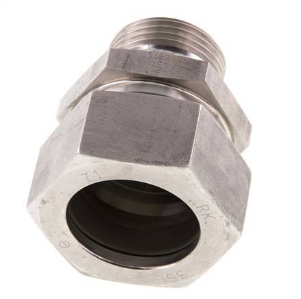 G 1'' Macho x 35L Anillo de corte recto de acero inoxidable 160 Bar DIN 2353
