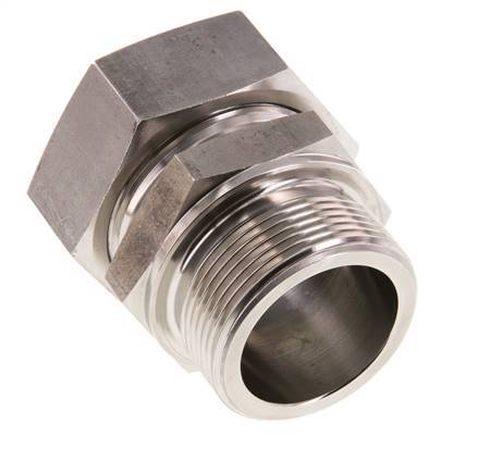 G 1 1/2'' Macho x 42L Anillo de corte recto de acero inoxidable 160 Bar DIN 2353
