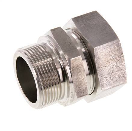 G 1 1/2'' Macho x 42L Anillo de corte recto de acero inoxidable 160 Bar DIN 2353