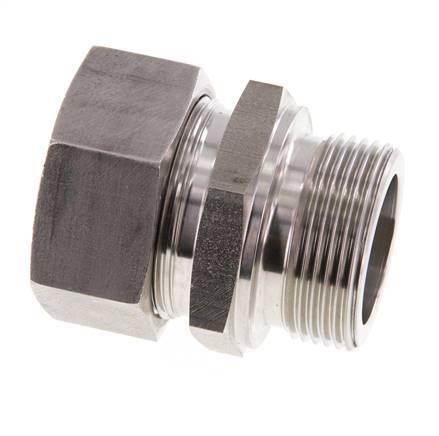 G 1 1/4'' Macho x 35L Anillo de corte recto de acero inoxidable 160 Bar DIN 2353