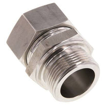 G 1 1/4'' Macho x 35L Anillo de corte recto de acero inoxidable 160 Bar DIN 2353