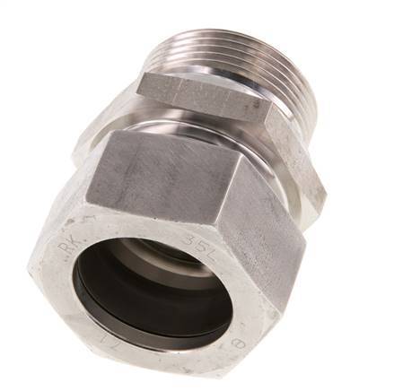 G 1 1/4'' Macho x 35L Anillo de corte recto de acero inoxidable 160 Bar DIN 2353