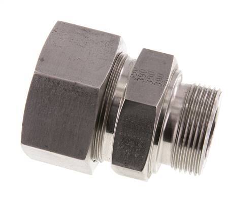 G 1 1/4'' Macho x 38S Anillo de corte recto de acero inoxidable 315 Barra DIN 2353