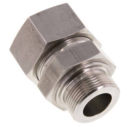 G 1 1/4'' Macho x 38S Anillo de corte recto de acero inoxidable 315 Barra DIN 2353