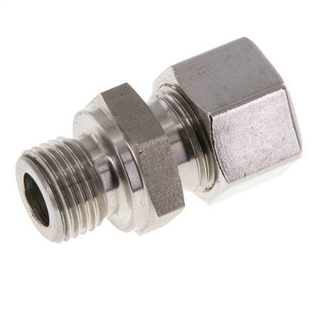 M16x1,5 Macho x 12L Anillo de corte recto de acero inoxidable 315 Barra DIN 2353