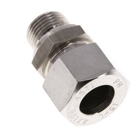 M18x1,5 Macho x 15L Anillo de corte recto de acero inoxidable 315 Barra DIN 2353