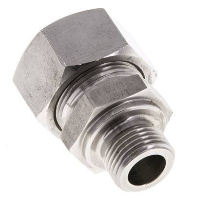 M18x1,5 Macho x 18L Acero inoxidable Anillo de corte recto 315 Barra DIN 2353