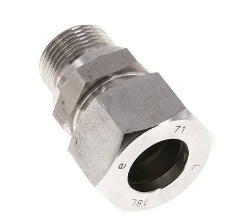 M22x1,5 Macho x 18L Acero inoxidable Anillo de corte recto 315 Barra DIN 2353