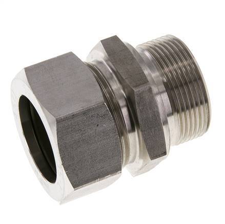 M42x2 Macho x 35L Anillo de corte recto de acero inoxidable 160 Bar DIN 2353