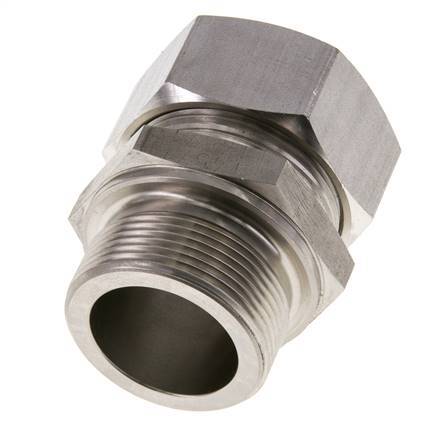 M42x2 Macho x 35L Anillo de corte recto de acero inoxidable 160 Bar DIN 2353