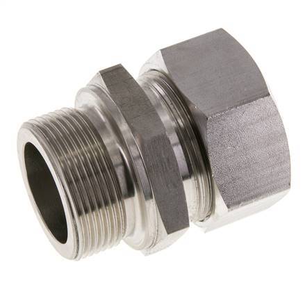 M42x2 Macho x 35L Anillo de corte recto de acero inoxidable 160 Bar DIN 2353