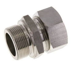 M42x2 Macho x 35L Anillo de corte recto de acero inoxidable 160 Bar DIN 2353