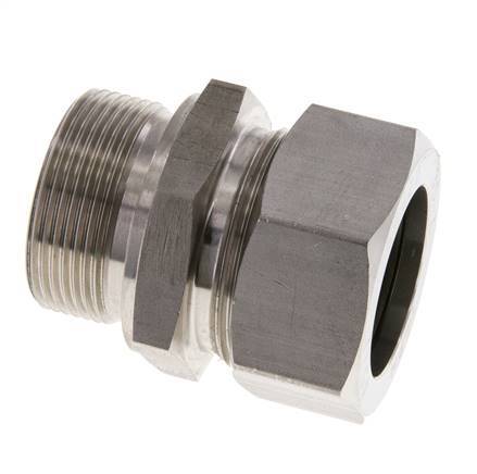 M42x2 Macho x 35L Anillo de corte recto de acero inoxidable 160 Bar DIN 2353