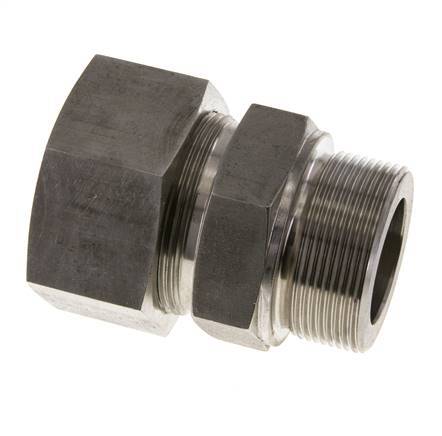 M48x2 Macho x 38S Anillo de corte recto de acero inoxidable 315 Barra DIN 2353