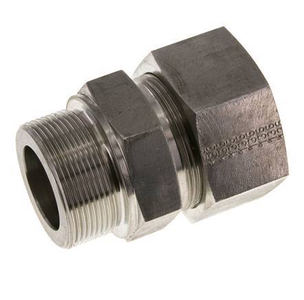 M48x2 Macho x 38S Anillo de corte recto de acero inoxidable 315 Barra DIN 2353