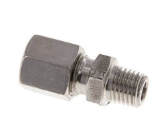 M8x1 Macho x 6LL Anillo de corte recto de acero inoxidable 100 Bar DIN 2353