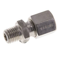 M8x1 Macho x 6LL Anillo de corte recto de acero inoxidable 100 Bar DIN 2353
