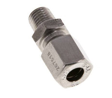 M8x1 Macho x 6LL Anillo de corte recto de acero inoxidable 100 Bar DIN 2353