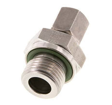 G 1/2'' Macho x 6S Anillo de corte recto de acero inoxidable con junta FKM 630 Barra DIN 2353
