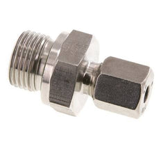 G 1/2'' Macho x 6S Anillo de corte recto de acero inoxidable con junta FKM 630 Barra DIN 2353