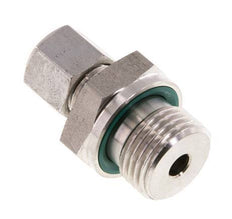 G 1/2'' Macho x 8L Anillo de corte recto de acero inoxidable con junta FKM 315 Bar DIN 2353