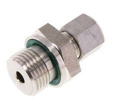 G 1/2'' Macho x 8L Anillo de corte recto de acero inoxidable con junta FKM 315 Bar DIN 2353