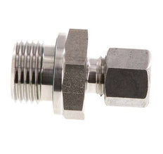G 1/2'' Macho x 8L Anillo de corte recto de acero inoxidable con junta FKM 315 Bar DIN 2353