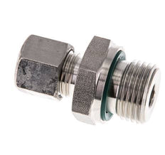 G 1/2'' Macho x 10L Anillo de corte recto de acero inoxidable con junta FKM 315 Bar DIN 2353