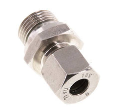 G 1/2'' Macho x 10S Anillo de corte recto de acero inoxidable con junta FKM 630 Barra DIN 2353