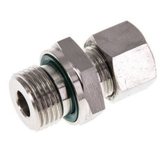 G 1/2'' Macho x 12L Anillo de corte recto de acero inoxidable con junta FKM 315 Bar DIN 2353