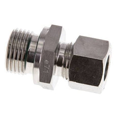 G 1/2'' Macho x 12L Anillo de corte recto de acero inoxidable con junta FKM 315 Bar DIN 2353